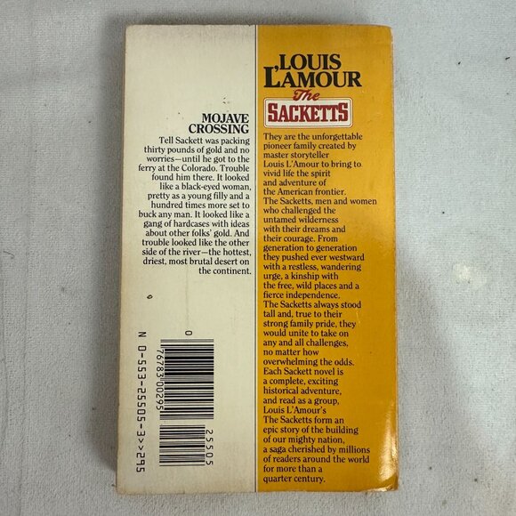 Mojave Crossing - Louis LAmour - 1985 Paperback 26th Printing Western Adventure - Picture 2 of 3